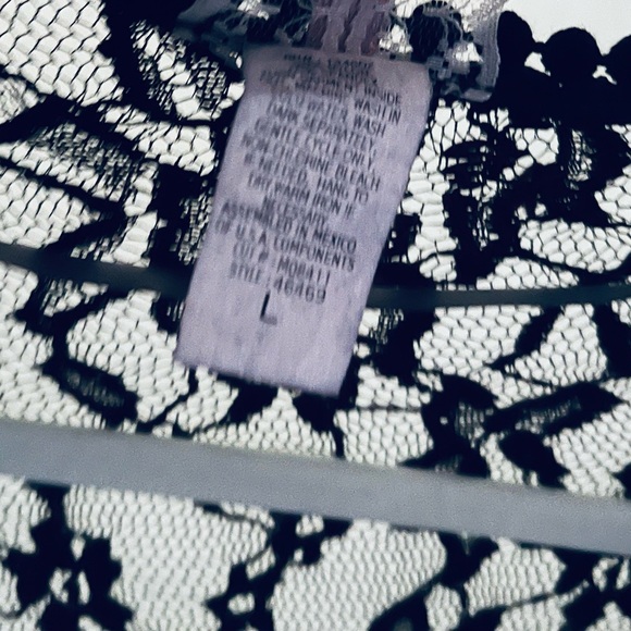 Mauve Black Lacy Kimono… Sz L 🖤 - Picture 3 of 8